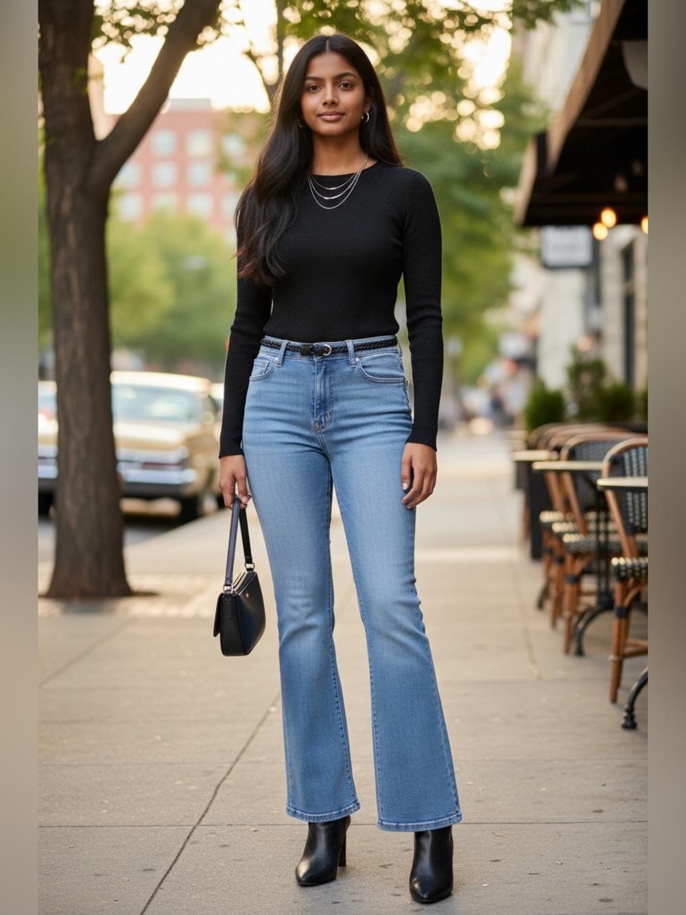 Tahari Light Blue Straight Leg Jeans